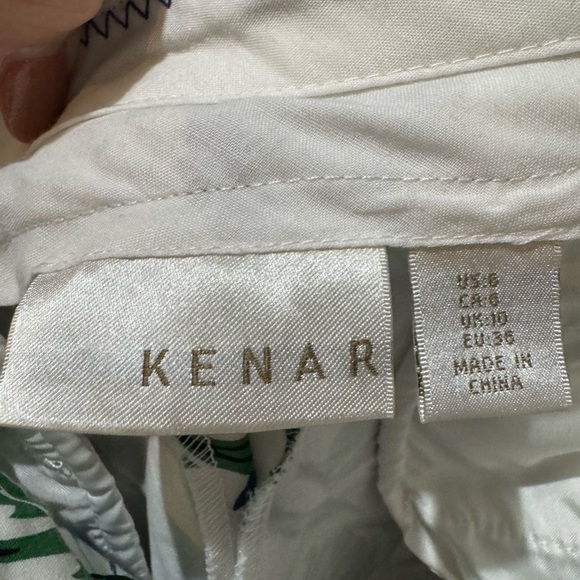 Kenar Tropical Leaf Print Women’s Pants Size 6 Tropical Resortwear Beach Vacay - Picture 10 of 15